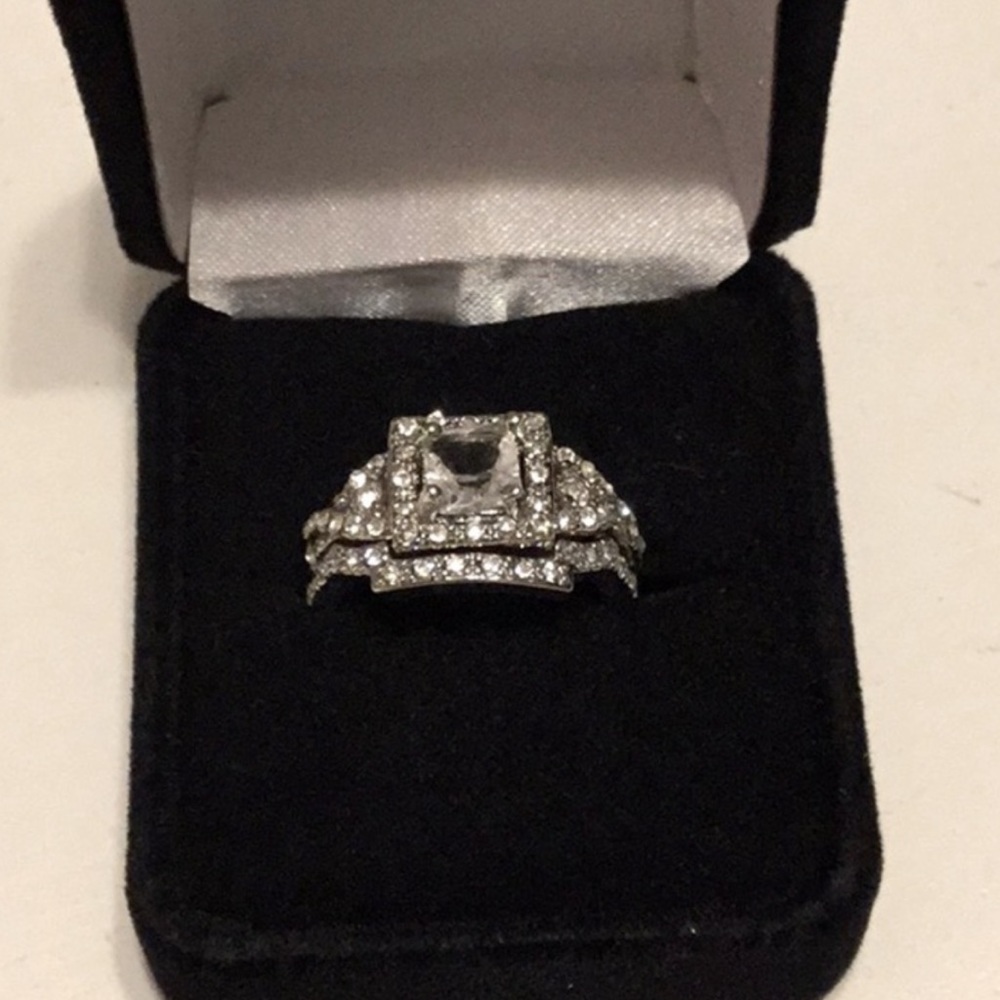 Princess Cut Bridal Set